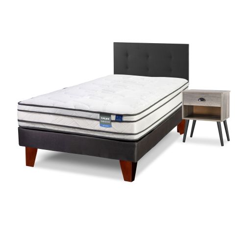 Cama Europea Innova 1,5 Plazas + Muebles