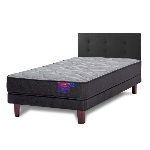 Cama Europea Therapedic Plus 1,5 Plazas + Respaldo