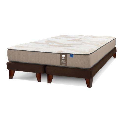 Cama Europea Chocolate Dual Sensity King