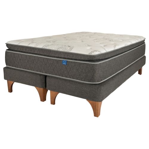 Cama Europea Grafito Escandinava Plus King