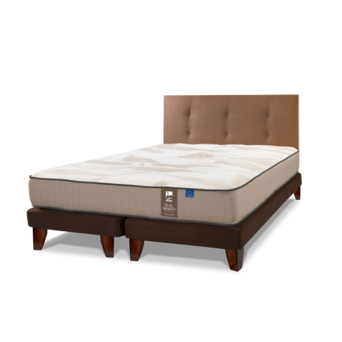 Cama Europea Dual Sensity 2 Plazas + Muebles