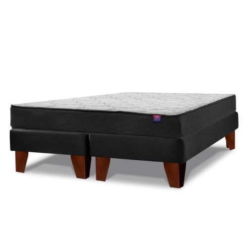 Cama Europea Negra Therapedic Plus King