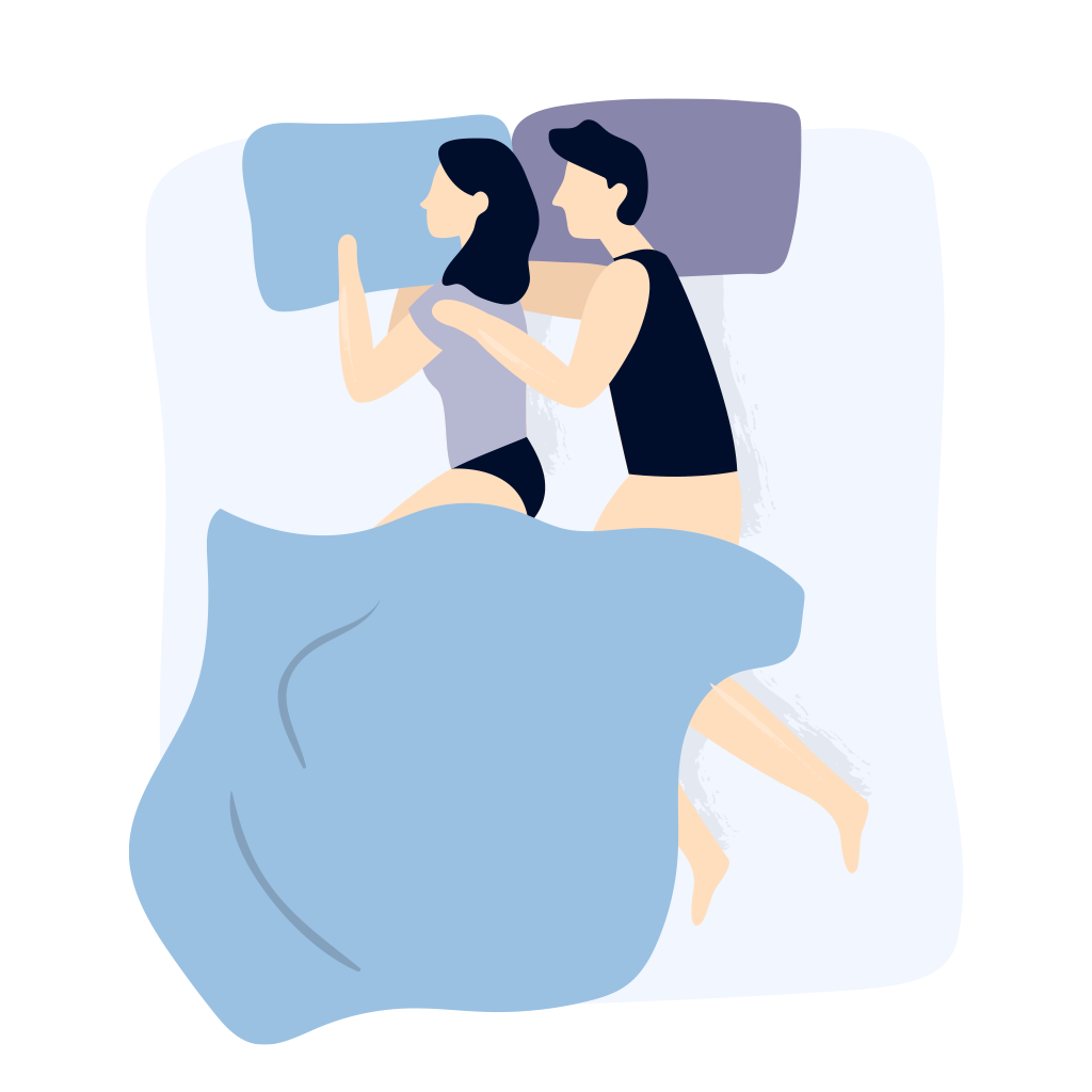 Dormir en pareja: beneficios y posturas para dormir mejor - Flex